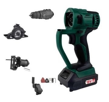 KL PRO KLMS18-20 18Volt/2,0Ah Li-ion Çift Akülü Vidalama Multi Set