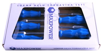 MAXPOWER MX136D - 6'LI DÜZ TORNAVİDA SETİ
