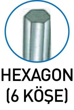 MAXPOWER MX120H - 120MM. HEXAGON (6 KÖŞE) YUVARLAK SARIM KARIŞTIRICI UÇ