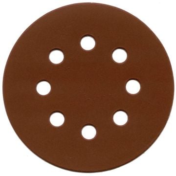 ALÜMİNYUM OKSİT CIRTLI 8 DELİKLİ DİSK ZIMPARA 125 mm 220 KUM