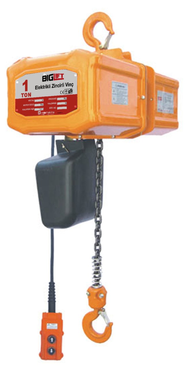 Biglift Elektirikli Zincirli Vinç 1 Ton 6 mt