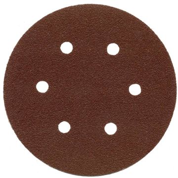 ALÜMİNYUM OKSİT CIRTLI 6 DELİKLİ DİSK ZIMPARA 150 mm 80 KUM